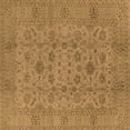 thumbnail image 1 of Ahgly Company Indoor Square Oriental Brown Industrial Area Rugs, 3' Square, 1 of 4