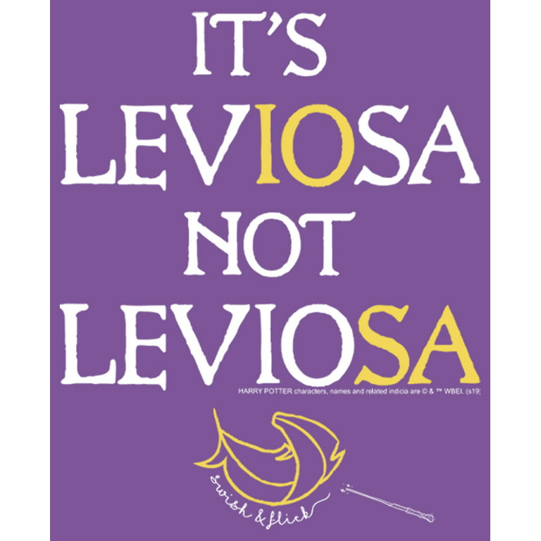 Small Leviosa Potter Berry Girl\'s Hermoine Harry Leviosa Not Graphic Tee Purple