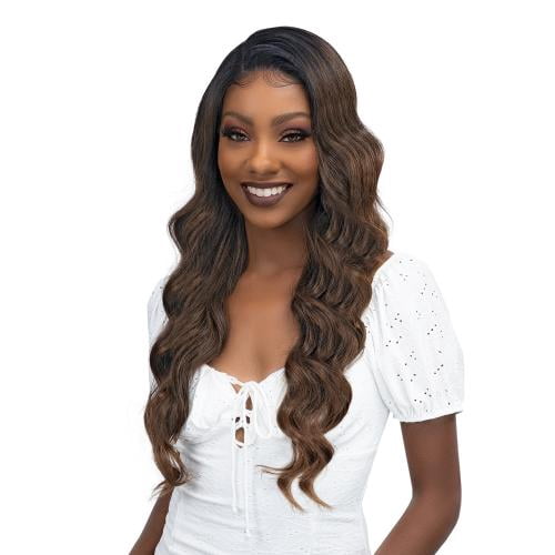 Janet Collection Melt 13x6 HD Human Hair Blend Lace Frontal Wig - Hita