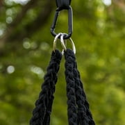 Equip Avocado Macrame Hammock Chair, Cotton Blend Black, Size 47” H x 27” W, Capacity 250 lb.