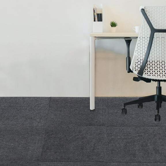 24" x 24" Peel and Stick Carpet Tile, 15 Pcs Peel and Stick Carpet Tiles, Commercial &Home Carpet Tiles