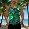 thumbnail image 1 of Camiseta sin mangas de cuello redondo para hombre, informal, a la moda, con estampado, cuello redondo, sin mangas, deportiva, blusa para hombre, 1 of 6