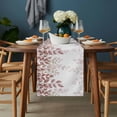 thumbnail image 2 of Spring Reddish Brown Eucalyptus Table Runner - 48 Inch Long, Kitchen Dining Table Runner Dresser Scarves, Botanical Leaf Country Farmhouse Decor for Coffee Tables Wedding Party Banquet, 2 of 8