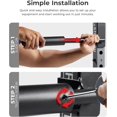 thumbnail image 4 of shiyou-Power Rack & Cage Add-On Attachment Accessories for Home Gym: Bar Holder, J-Hook, LAT Pull Down, Pull Up Bar, Landmine, U-Ring, Plate Holder, Straight Bar, Rope, 4 of 4