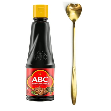 NineChef Bundle - ABC Brand Kecap Manis (Sweet Soy Sauce) - 600 ml(20.2-Ounce) Plus NineChef Brand Spoon