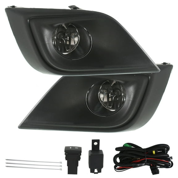 LABLT Pair Bumper Fog Lights Lamps for 15-20 Nissan Murano W/Switch/Harness/Wiring Black Fits select: 2015-2017 NISSAN MURANO S/SL/SV/PLATINUM