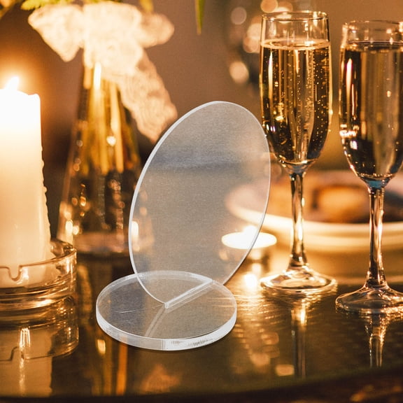 HEATSHAKING Reusable Transparent Acrylic Table Numbers for Wedding 10Set