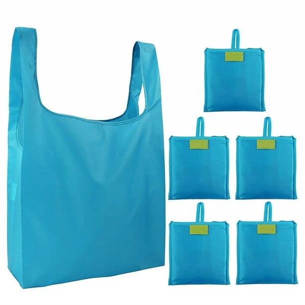 5 Pack Reusable Grocery Bags Machine Washable Grocery Bags for