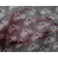 thumbnail image 4 of oneOone Silk Tabby Fabric Dot & Bicycle Block Print Fabric By The Yard 42 Inch Wide, 4 of 4
