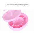 thumbnail image 2 of Amdohai Ladies desktop rotating makeup mirror dressing table with storage box creative double-sided princess mirror purple, 2 of 8