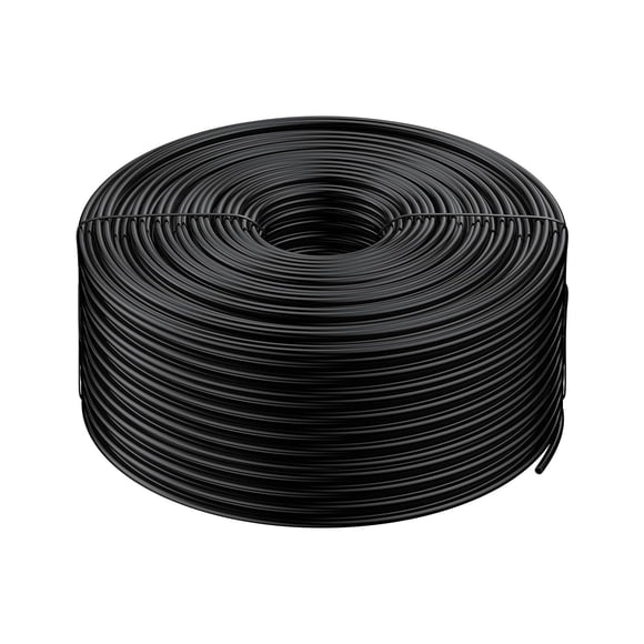 Pawfly Tuyauterie d'Irrigation Goutte-à-Goutte de 500 Pi, 1/4 Pouces, Tuyau de Distribution Noir pour Système d'Irrigation Goutte-à-Goutte, Ligne d'Égouttement en Polyéthylène, Irrigation Goutte-à-Goutte H