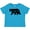 Turquoise, variant on Inktastic California Black Bear Silhouette Boys or Girls Baby T-Shirt