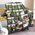 thumbnail image 5 of AISENIN Custom 20 Photos Blanket Personalized Throw Flannel Blankets for Dad Mom Couple Girlfriend Boyfriend Wife Husband Christmas, 5 of 5