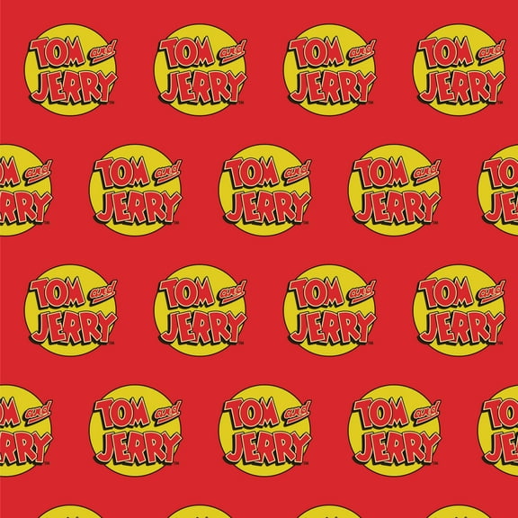 Tom and Jerry Logo Premium Roll Gift Wrap Wrapping Paper