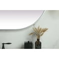 thumbnail image 2 of Metal Frame Oval Mirror 30x48 Inch in Brass, 2 of 7