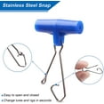 thumbnail image 2 of Fishing Sinker Slides with Snap, 30pack High-Strength Braid Line Sliders Saltwater Connector for Catfish Striper Surf Fishing Rig, 2 of 6