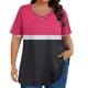thumbnail image 2 of Xuyuer Women's Casual V-Neck Short Sleeve Loose Blouse, Retro Floral Print, 2 of 6