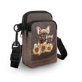 thumbnail image 3 of HELLHERO Dog Sunflower Leakproof Shoulder Bag with Women Adjustable Shoulder Strap Polyester 4.33"x1.97"x7.09" for Adults, 3 of 7