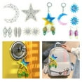 thumbnail image 3 of Techinal Rêve Receveur Plume Soleil Étoile Pendentif Époxy Résine Moule Boucles d'Oreilles Moule en Silicone, 3 of 19