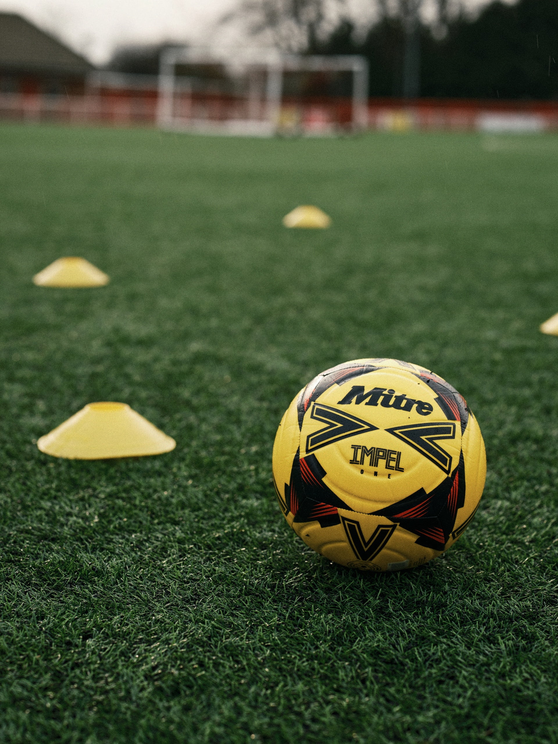 Mitre Impel One Training Soccer Ball – Durable 6-Panel Construction – Soft-Touch Foam & Hyperflow Grooves – for Grass or AstroTurf – Sizes 3,4,5