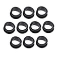thumbnail image 1 of Paquete de 10 piezas Tijeras de goma para peluquería Tijeras Anillos de Negro Zulema Anillos de dedo Puños, 1 of 8