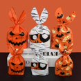 thumbnail image 2 of Bolsas de plástico para Halloween de 25 uds., bolsa de dulces con Orejas de conejo para regalo de niños, galletas, postres, suministros de embalaje DIY, decoración para hornear xuanjing unisex, 2 of 2