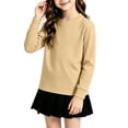 thumbnail image 3 of HAJWOH Teen Toddler Kids Girls Boys Comfort Crewneck Long Sleeve Sweatshirts Pullover Tops Sweatshirts, 3 of 6