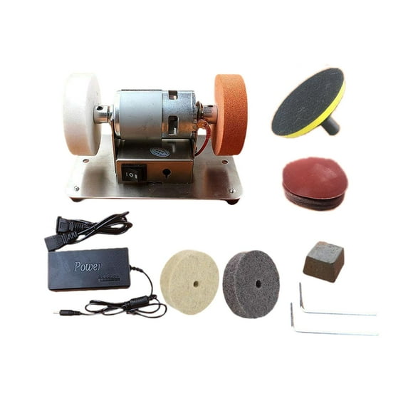 Herramienta de molienda de banco de molinillo mini Bench 7 Velocidad de manguera de compilación de manejo ajustable para afilar la carpintería del Estilo F