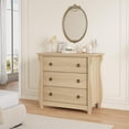thumbnail image 3 of 3-Drawer Bohemian Modern Dresser - Storage Cabinet with Curved Mid-Century Legs, Freestanding Organization for Bedroom, Living Room, Nursery, Entryway, Balcony, 3 of 9
