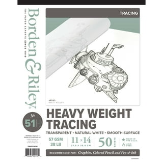 Sax Tracing Paper Pad, 25 lbs, 19 x 24 Inches, White, Pack of 50
