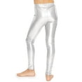 thumbnail image 3 of Stretch Is Comfort Girl's Metallic Mystique Leggings Shiny and Stretchy | Child Size 4 - 12, 3 of 6