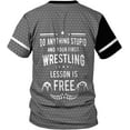 thumbnail image 6 of Personalized Name Wrestling Shirt 3D All Over Print, Wrestle T-Shirt, Funny Free Hug Wrestling T-Shirt for Men S-5XL (ZipHoodie, 4XL), 6 of 9