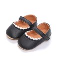 thumbnail image 3 of Yoyauz Baby Girl Mary Jane Shoes Anti Slip Rubber Sole Ballet Slippers Princess Dress Wedding Shoes Newborn Kids Shoes Toddler Shoes（0-12 Month）, 3 of 5