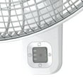 thumbnail image 4 of Air King 18" 3-Speed Oscillating Remote Controlled Wall Mount Fan, White, 9850, New, 4 of 7