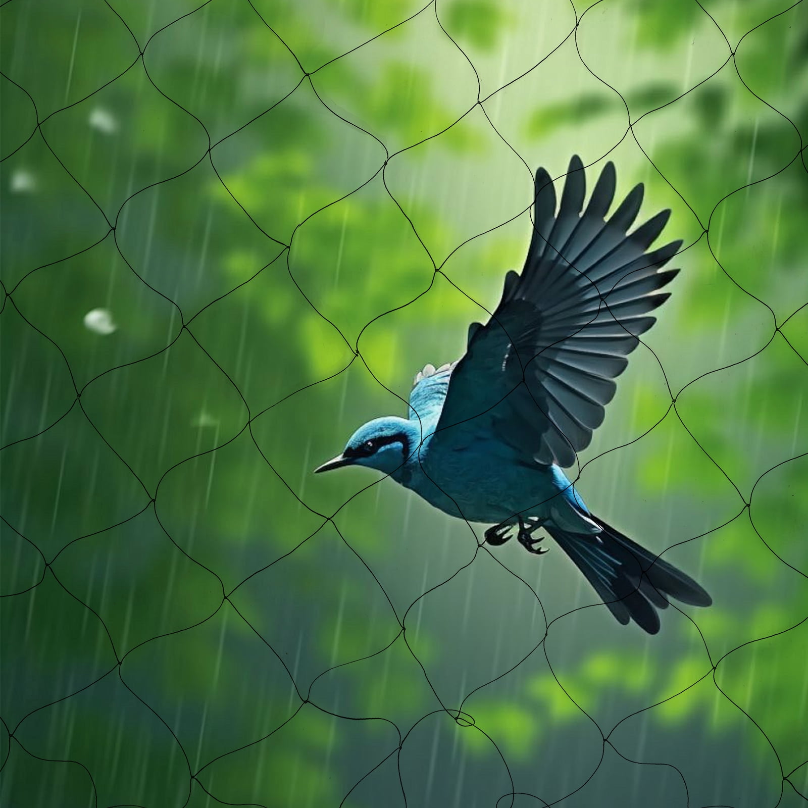 Bird Netting 100ft X 50ft, Heavy Duty Woven Polyester Garden Netting, Anti-Bird Protection Mesh with UV Resistance for Fruit Trees, Vegetable Gardens, and Crops, Reusable Orchard Fencing (100x50)