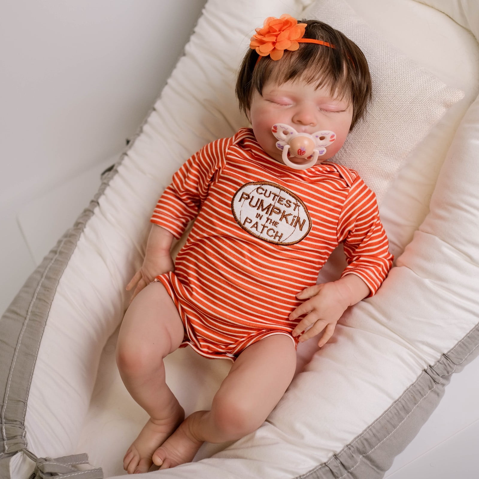 Lifelike Reborn Baby Dolls - 19 inch Sleeping Real Life Realistic-Newborn Cloth Baby Toddler with Toy Accessories Gift Set for Kids Age 3+