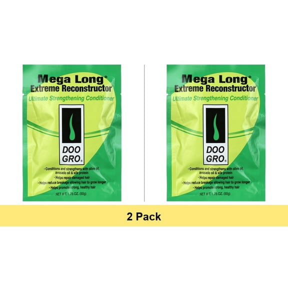 Doo Gro Mega Long Color Protection Daily Conditioner with Olive & Avocado Oil, 1.75 oz Travel Size - 2 Pack