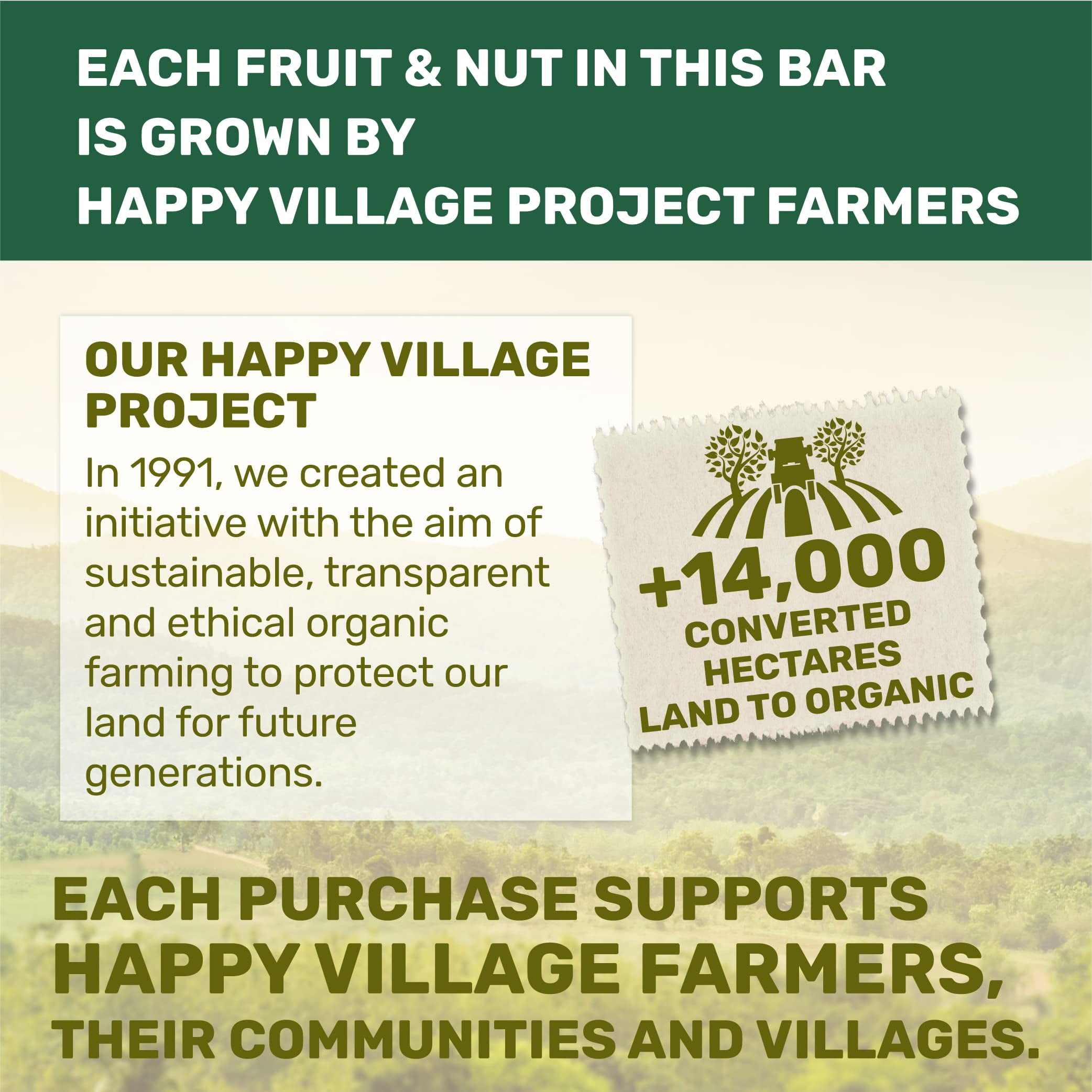 Happy Village Organic Mini Fig & Nut Bars, 24 Packs, No Sugar, Kosher, Non-GMO, Gluten Free, Vegan, Flexible pack, 8 Cherry, 8 Fig, 8 Strawberry
