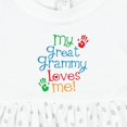 thumbnail image 4 of Inktastic My Great Grammy Loves Me Grandchild Girls Baby Dress, 4 of 5