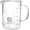 500 ml, variant on 500ml Beaker Mug with Handle, Borosilicate Glass Measuring Cup