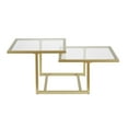 thumbnail image 3 of Evelyn&Zoe Amalie 43" Wide Square Coffee Table, Brass, 3 of 9
