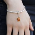 thumbnail image 3 of If You're Happy and You Know It Clamp Your Hams Clap Hands Funny Humor Italian European Style Bracelet Oval Charm Bead, 3 of 5