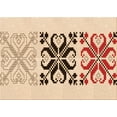 thumbnail image 1 of Ahgly Company Indoor Rectangle Patterned NavajoWhite Gold Area Rugs, 7' x 9', 1 of 6