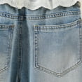 thumbnail image 4 of Shadoumai Girls Jeans Baggy Denim Pants High Waisted Straight Wide Leg Boyfriend Jeans for Youth Kids 12-16 Years, 4 of 9
