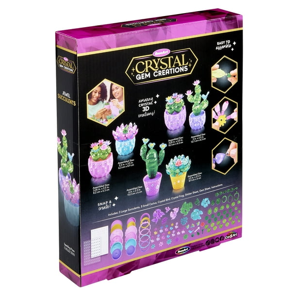 Crystal Gem Creations Jewel Succulents Kit, 175 Pieces - Walmart