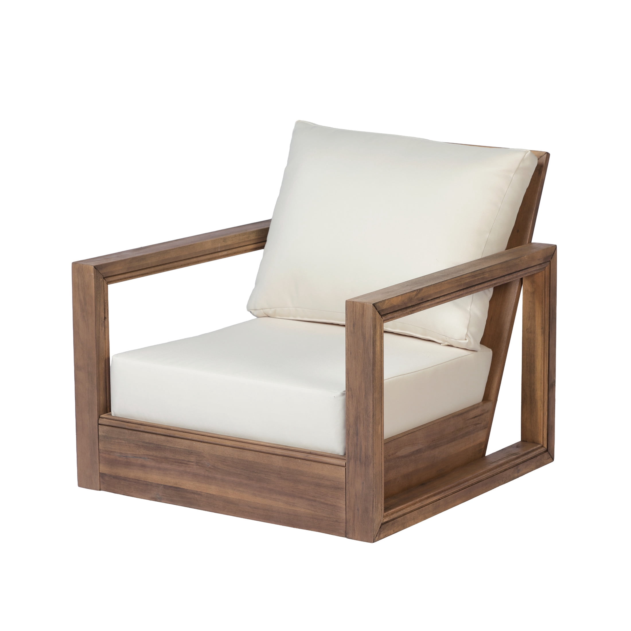 Christopher Knight Home Westchester 3-Piece Outdoor Swivel Chairs with Side Table Set, Brown+Beige