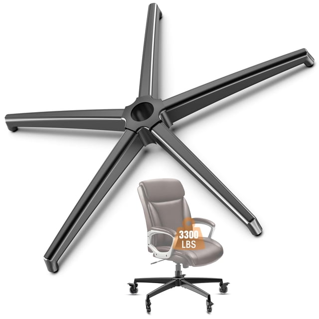 Base para silla de oficina Lipshome, 66 cm, aleación de alta resistencia, 1500 kg de carga
