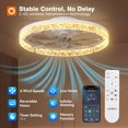 thumbnail image 4 of Ventilador de techo addlon 51 cm con control remoto y LED regulable, 4 of 7