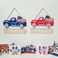 thumbnail image 5 of Chmadoxn Fourth of July Patriotic Tiered Tray Decor Wood Signs Rustic America Decorations for Home Truck Wood Blocks Tiered Tray Ornament Memorial Day Decorations Independence Day Decor, 5 of 7