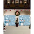 thumbnail image 3 of Garage Door Banner Cover 7 x 16 ft, Christmas Snowman White Gold Snowflake Branch Bird Blue Christmas Garage Door Decorations Holiday Christmas Backdrop Decor for Winter New Year Xmas Party, 3 of 6